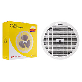 Radiant Extractor Fan Round Ceiling 350mm White 40w in Electrical & Lighting,Lighting,Extractor Fans
