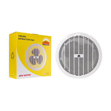 Radiant Extractor Fan Round Ceiling 350mm White 40w - image 01