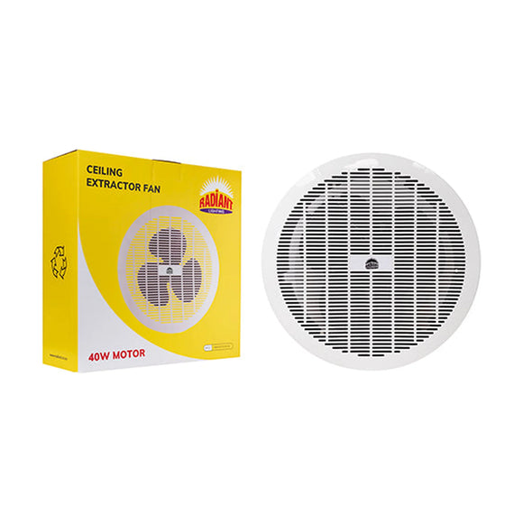 Radiant Extractor Fan Round Ceiling 350mm White 40w - image 01