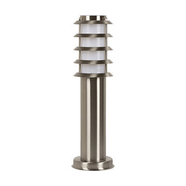 Radiant Slate Grid Bollard Outdoor 450mm Stainless Steel 1xE27 in Electrical & Lighting,Lighting,Exterior Lighting