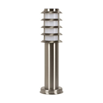 Radiant Slate Grid Bollard Outdoor 450mm Stainless Steel 1xE27 - image 01