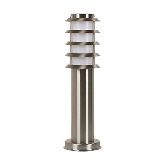 Radiant Slate Grid Bollard Outdoor 450mm Stainless Steel 1xE27 - image 01