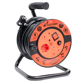 Radiant Extension Reel 20m 2x10A 1xSchuko Switch 10A Plastic in Electrical & Lighting,Electrical Accessories,Multiplugs & Extension Cords