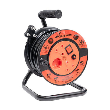 Radiant Extension Reel 20m 2x10A 1xSchuko Switch 10A Plastic - image 01