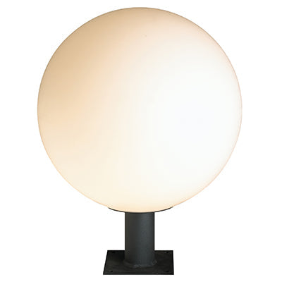 Radiant Sphere Pillar Outdoor 400mm Black in Electrical & Lighting,Lighting,Exterior Lighting