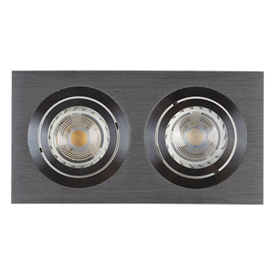 Radiant Downlight Tilt Rectangular CNC Aluminium 2x50W 12V in Electrical & Lighting,Lighting,Interior Lighting