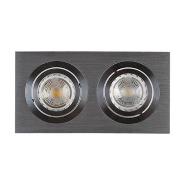 Radiant Downlight Tilt Rectangular CNC Aluminium 2x50W 12V - image 01