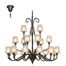 Radiant 21L Arum Chandelier Charcoal E27 21x60w in Electrical & Lighting,Lighting,Interior Lighting