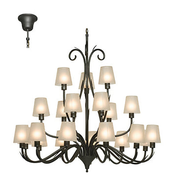 Radiant 21L Arum Chandelier Charcoal E27 21x60w in Electrical & Lighting,Lighting,Interior Lighting