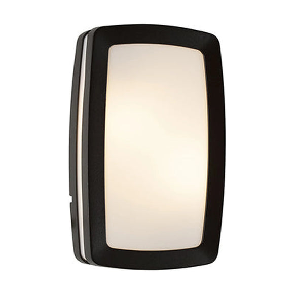 Radiant Rectangular Bulkhead Plain Black 2xE27 - image 01