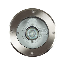 Radiant Ground Light Round Recessed Stainless Steel 1xGU10 in Electrical & Lighting,Lighting,Exterior Lighting