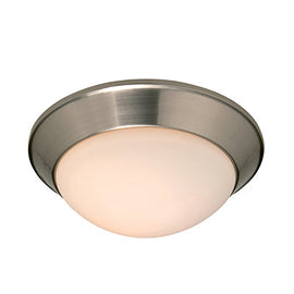 Radiant Bevel Ceiling Light Satin Silver E27 1x60w in Electrical & Lighting,Lighting,Interior Lighting