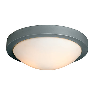 Radiant Flat Ceiling Light Satin Chrome E27 2x60w in Electrical & Lighting,Lighting,Interior Lighting