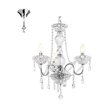 Radiant 3LT Panache Chandelier Chrome E14 3x40w - image 01