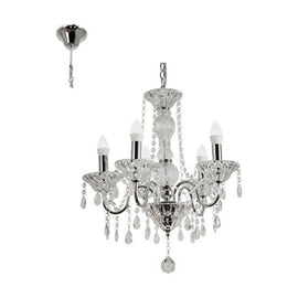 Radiant 5L Panache Chandelier Chrome E14 5x40w - image 01