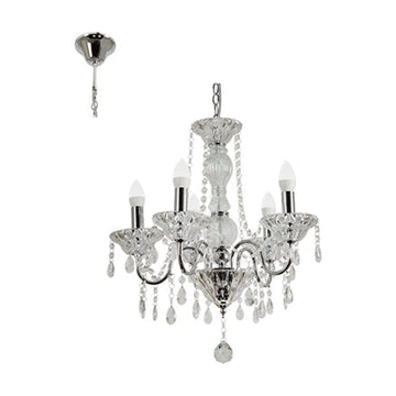 Radiant 5L Panache Chandelier Chrome E14 5x40w - image 01