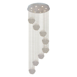 Radiant 9LT Bell Chandelier Crystal Chrome GU10 9x50W in Electrical & Lighting,Lighting,Interior Lighting