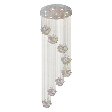 Radiant 9LT Bell Chandelier Crystal Chrome GU10 9x50W in Electrical & Lighting,Lighting,Interior Lighting