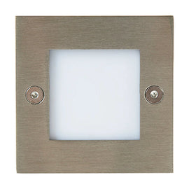Radiant Foot Light Outdoor Recess Plain Stainless Steel LED 1x2w - image 01