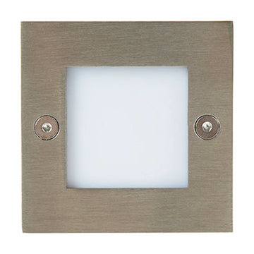 Radiant Foot Light Outdoor Recess Plain Stainless Steel LED 1x2w - image 01