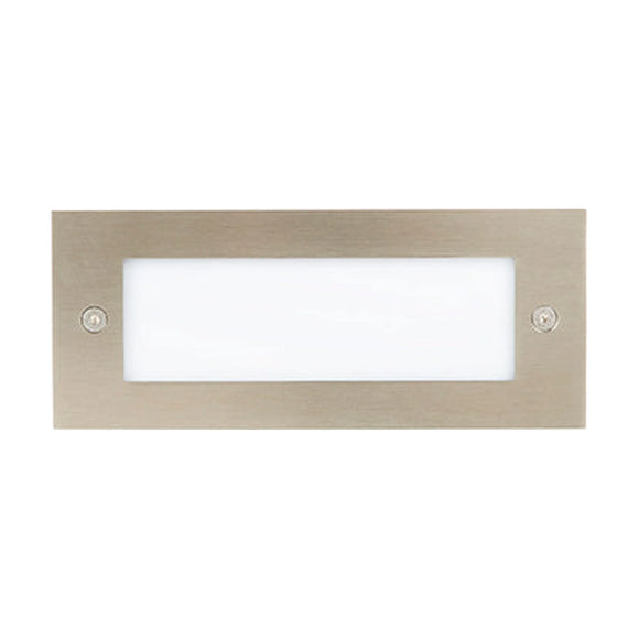 Radiant Foot Light Outdoor Recess Plain Satinless Steel LED 2.73w - image 01