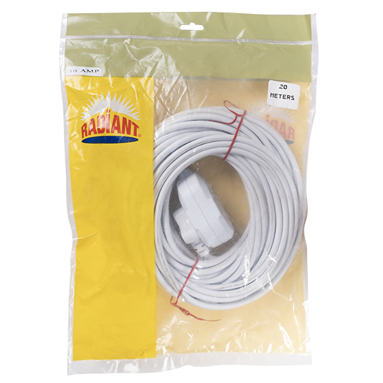 Radiant Extension Cord 20m 10Amp Double in Electrical & Lighting,Electrical Accessories,Multiplugs & Extension Cords