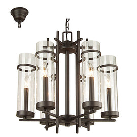 Radiant 6L Alberto Chandelier Brown E14 6x40w in Electrical & Lighting,Lighting,Interior Lighting