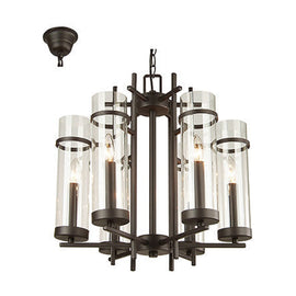 Radiant 6L Alberto Chandelier Brown E14 6x40w - image 01