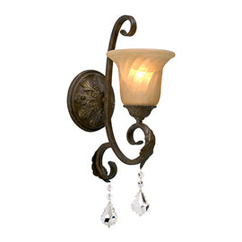 Radiant Wall Light Real Bronze E27 1x60w in Electrical & Lighting,Lighting,Interior Lighting