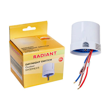 Radiant Day/Night Switch 15Amp Outdoor White & Blue - image 01
