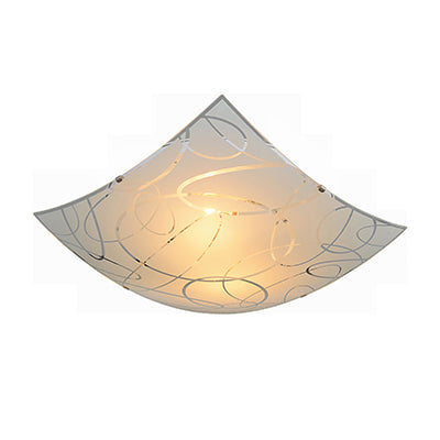 Radiant Ceiling Light Square White E27 3x60w in Electrical & Lighting,Lighting,Interior Lighting