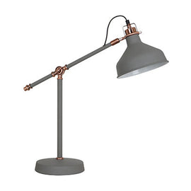 Radiant Table Lamp Steel Grey & Copper 1xE27 - image 01