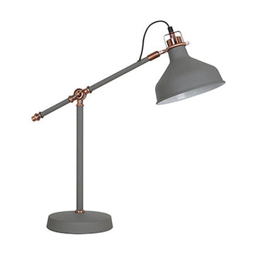 Radiant Table Lamp Steel Grey & Copper 1xE27 - image 01