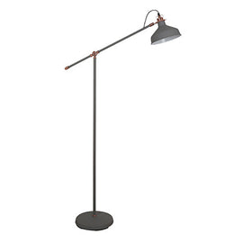 Radiant Bankers Floor Light Steel Grey & Copper 1xE27 in Electrical & Lighting,Lighting,Exterior Lighting