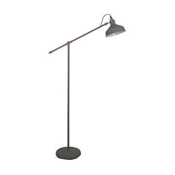 Radiant Bankers Floor Light Steel Grey & Copper 1xE27 - image 01