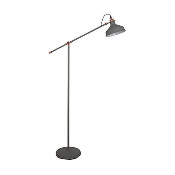 Radiant Bankers Floor Light Steel Grey & Copper 1xE27 - image 01
