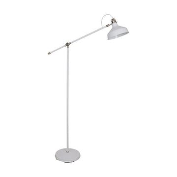 Radiant Floor Light Steel White & Satin Nickel 1xE27 - image 01