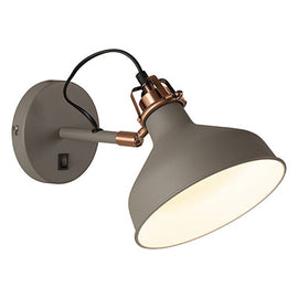 Radiant Wall Light with Switch Grey E27 1x40w in Electrical & Lighting,Lighting,Interior Lighting