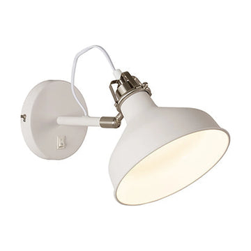 Radiant Wall Light with Switch White E27 1x40w - image 01