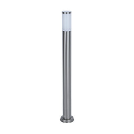 Radiant Slate Plain Bollard Outdoor 1100mm Stainless Steel 1xE27 - image 01