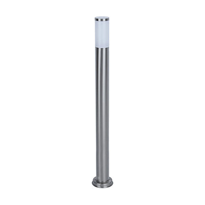 Radiant Slate Plain Bollard Outdoor 1100mm Stainless Steel 1xE27 - image 01