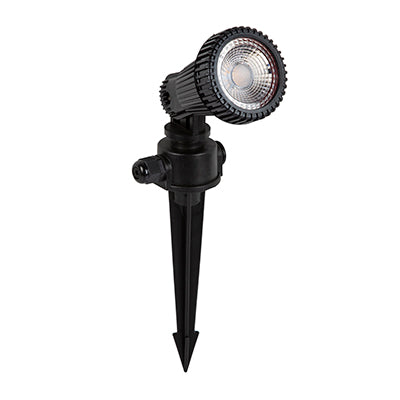 Radiant Spotlight Spike Outdoor Black LED 1x7w 3000K in Electrical & Lighting,Lighting,Exterior Lighting