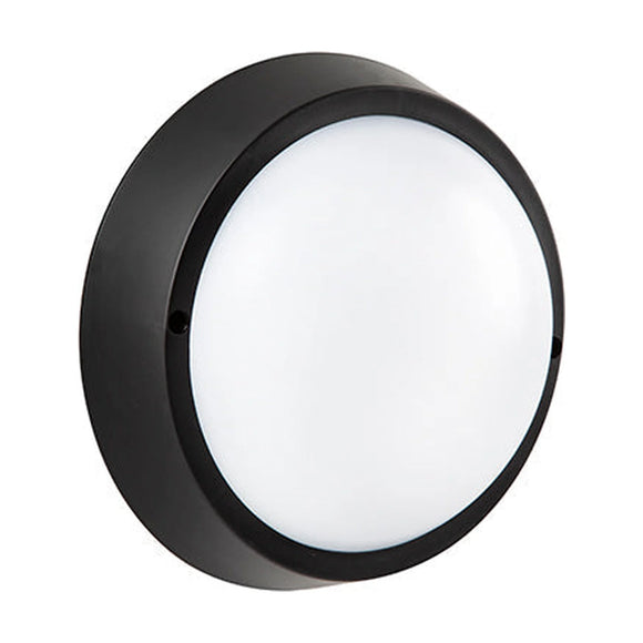 Radiant Bulkhead Round Black LED 10w 4000K - image 01