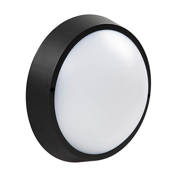Radiant Bulkhead Round Black LED 1x18w 4000K - image 01