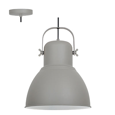 Radiant Pendant Steel 320mm Grey E27 1x40w in Electrical & Lighting,Lighting,Interior Lighting
