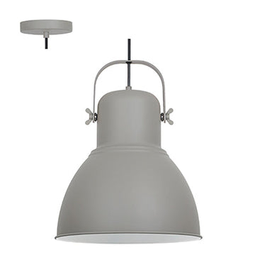 Radiant Pendant Steel 320mm Grey E27 1x40w in Electrical & Lighting,Lighting,Interior Lighting