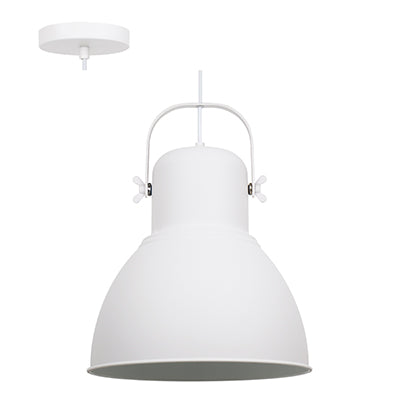 Radiant Pendant Steel 320mm White E27 1x40w in Electrical & Lighting,Lighting,Interior Lighting