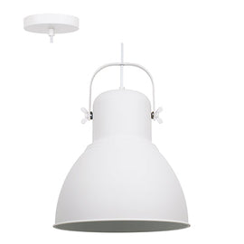 Radiant Pendant Steel 320mm White E27 1x40w in Electrical & Lighting,Lighting,Interior Lighting