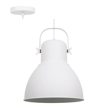 Radiant Pendant Steel 320mm White E27 1x40w in Electrical & Lighting,Lighting,Interior Lighting