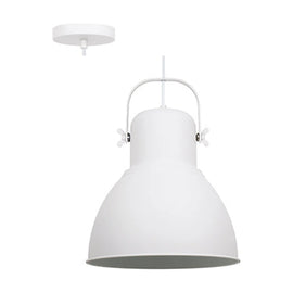 Radiant Pendant Steel 320mm White E27 1x40w - image 01